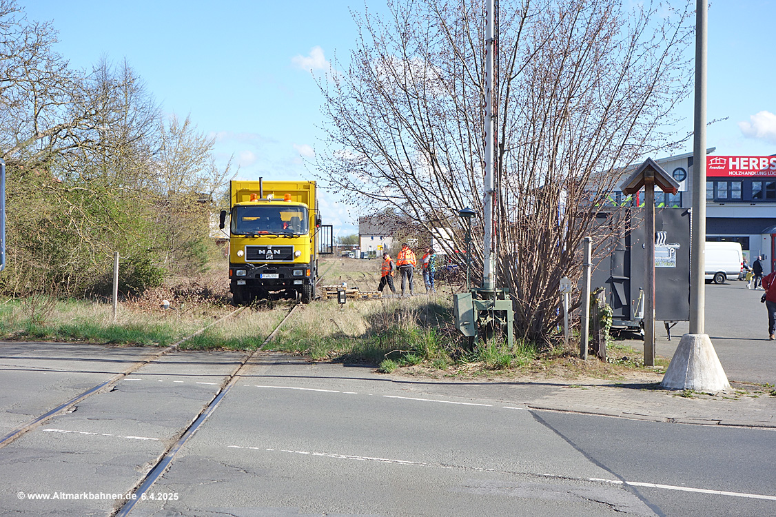 Motordraisine in Lüchow unweit der Firma Holz Herbst